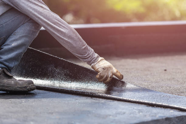 Professional Basement Waterproofing technician working in Palmyra, MI